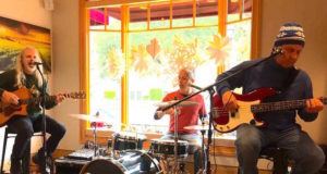 My trio Robonzo's Bolero at performing at Cinnabar Winery in Saratoga, California