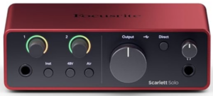 Focusrite Scarlett Solo 4th Gen USB Audio Interface