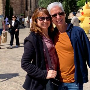 Robonzo & Sami in outdoors in a square of Valencia, Spain